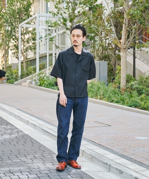 STUDIOUS(ステュディオス)の「【STUDIOUS】Extra Wool Open Shirts(シャツ/ブラウス・メンズ・チェック/グレイッシュベージュ/ブラック・2/1)」の12枚目の写真