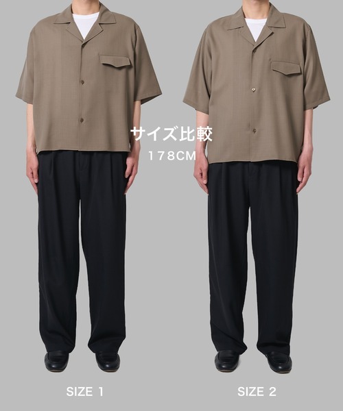 STUDIOUS(ステュディオス)の「【STUDIOUS】Extra Wool Open Shirts(シャツ/ブラウス・メンズ・チェック/グレイッシュベージュ/ブラック・2/1)」の16枚目の写真