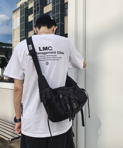 ampm(エーエムピーエム)の「韓国メンズ ストリート マルチポケット メッセンジャーバッグ ボディバッグ(メッセンジャーバッグ・メンズ・ブラック・FREE)」の8枚目の写真
