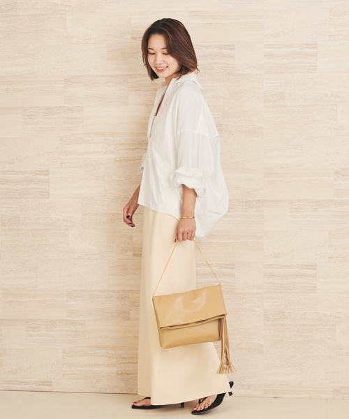 plage（プラージュ）の「《追加》R’IAM フォルムスキッパーシャツ 2（シャツ/ブラウス・レディース・ホワイト/バーガンディー/ベージュ系その他・FREE）」の12枚目の写真