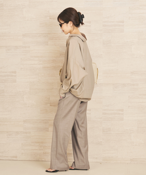 plage（プラージュ）の「《追加》R’IAM フォルムスキッパーシャツ 2（シャツ/ブラウス・レディース・ホワイト/バーガンディー/ベージュ系その他・FREE）」の19枚目の写真