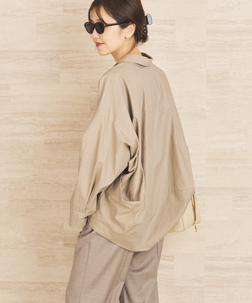 plage（プラージュ）の「《追加》R’IAM フォルムスキッパーシャツ 2（シャツ/ブラウス・レディース・ホワイト/バーガンディー/ベージュ系その他・FREE）」の22枚目の写真