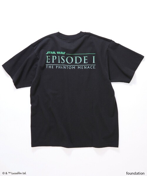 FREAK'S STORE(フリークスストア)の「FREAK'S MOVIE/フリークスムービー SW26 EP1 QUI-GON(Tシャツ/カットソー・メンズ・ブラック・MEDIUM/LARGE/X-LARGE)」の2枚目の写真