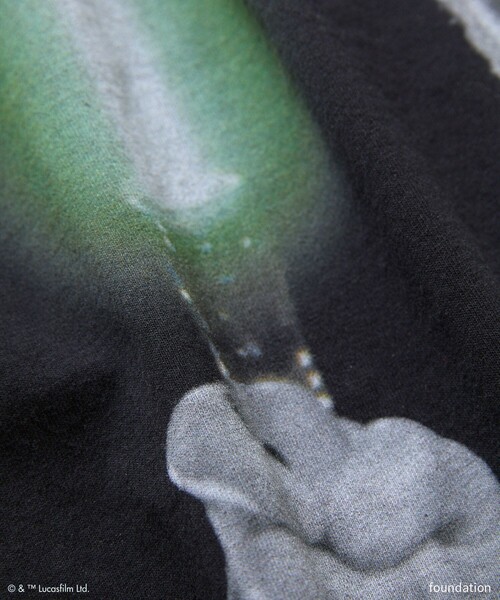 FREAK'S STORE(フリークスストア)の「FREAK'S MOVIE/フリークスムービー SW26 EP1 QUI-GON(Tシャツ/カットソー・メンズ・ブラック・MEDIUM/LARGE/X-LARGE)」の6枚目の写真