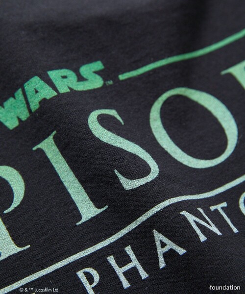 FREAK'S STORE(フリークスストア)の「FREAK'S MOVIE/フリークスムービー SW26 EP1 QUI-GON(Tシャツ/カットソー・メンズ・ブラック・MEDIUM/LARGE/X-LARGE)」の3枚目の写真