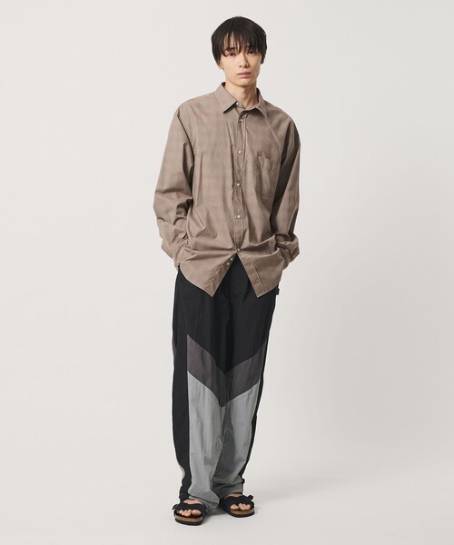 NICE WEATHER(ナイスウェザー)の「<NICE WEATHER>ミニチェック シャツ(シャツ/ブラウス・メンズ・ライトグレー/モカ・L/M/XS/S)」の19枚目の写真
