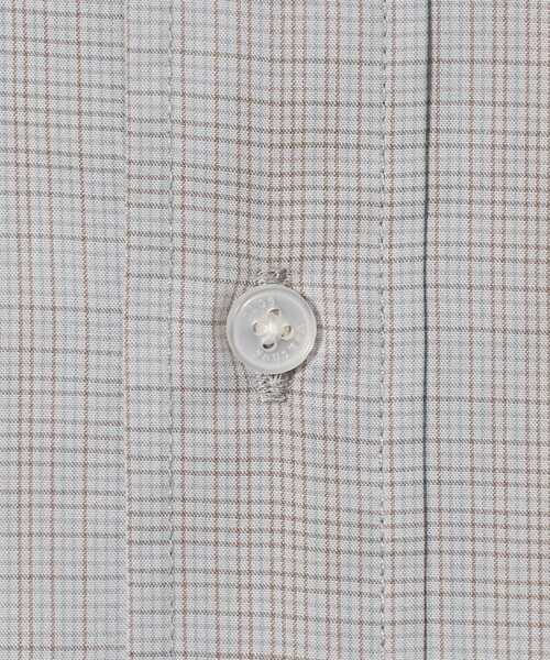 NICE WEATHER(ナイスウェザー)の「<NICE WEATHER>ミニチェック シャツ(シャツ/ブラウス・メンズ・ライトグレー/モカ・L/M/XS/S)」の15枚目の写真