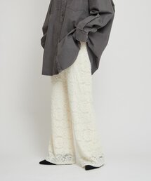 WILLOW | 【willow】起毛レースフレアパンツ(その他パンツ)