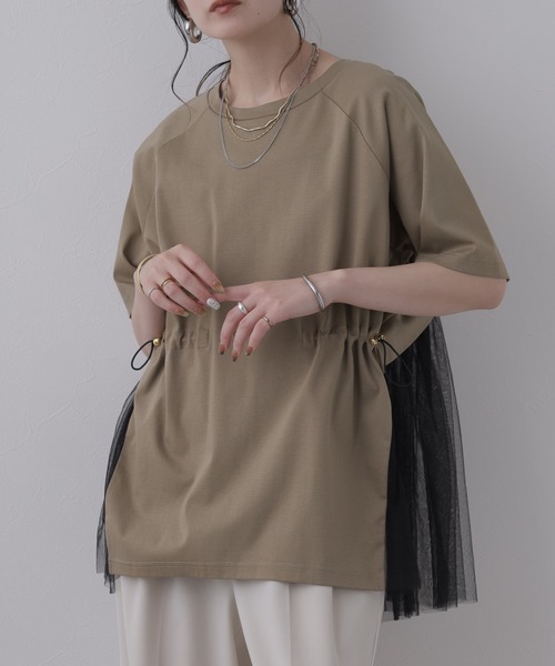 RISLEY チュール付きカットソー 半袖