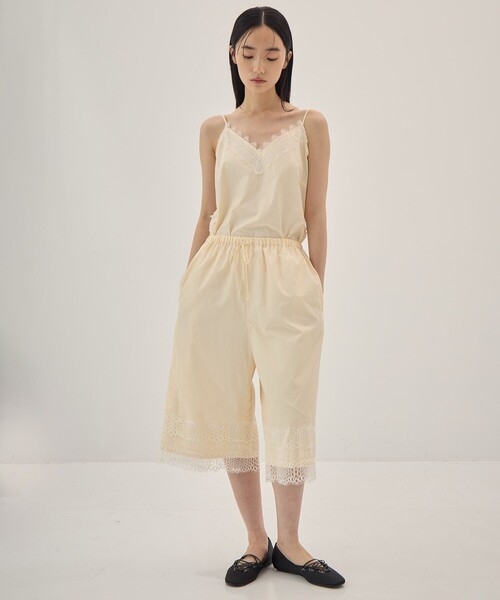muller of yoshiokubo（ミュラーオブヨシオクボ）の「[muller of yoshiokubo/ミュラー オブ ヨシオクボ]INTER LACE HALF PANTS/レースハーフパンツ（その他パンツ・レディース・アイボリー・38/36）」の21枚目の写真