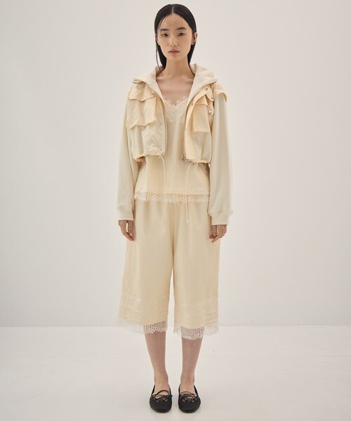 muller of yoshiokubo（ミュラーオブヨシオクボ）の「[muller of yoshiokubo/ミュラー オブ ヨシオクボ]INTER LACE HALF PANTS/レースハーフパンツ（その他パンツ・レディース・アイボリー・38/36）」の19枚目の写真