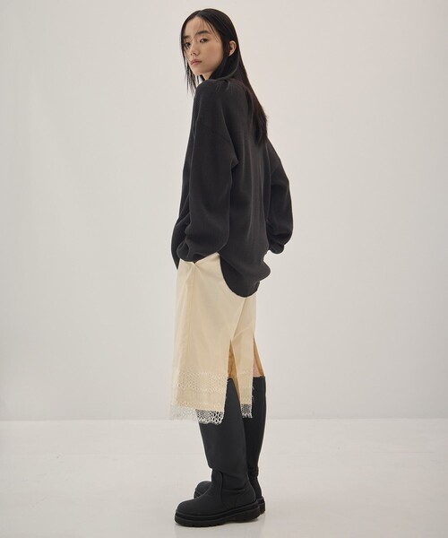 muller of yoshiokubo（ミュラーオブヨシオクボ）の「[muller of yoshiokubo/ミュラー オブ ヨシオクボ]INTER LACE HALF PANTS/レースハーフパンツ（その他パンツ・レディース・アイボリー・38/36）」の10枚目の写真