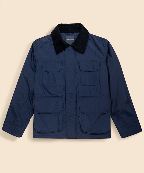 BROOKS BROTHERS(ブルックスブラザーズ)の「ナイロン コーデュロイカラー ウィンドブレーカー(その他アウター・メンズ・ブラック/ネイビー・LARGE/MEDIUM/SMALL)」の1枚目の写真