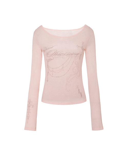 PAIN OR PLEASURE(ペインオアプレジャー)の「DUSK グラフィックTシャツ ピンク(Tシャツ/カットソー・レディース・その他・SMALL/MEDIUM)」の1枚目の写真