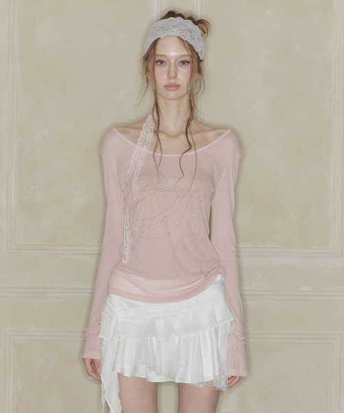 PAIN OR PLEASURE(ペインオアプレジャー)の「DUSK グラフィックTシャツ ピンク(Tシャツ/カットソー・レディース・その他・SMALL/MEDIUM)」の2枚目の写真