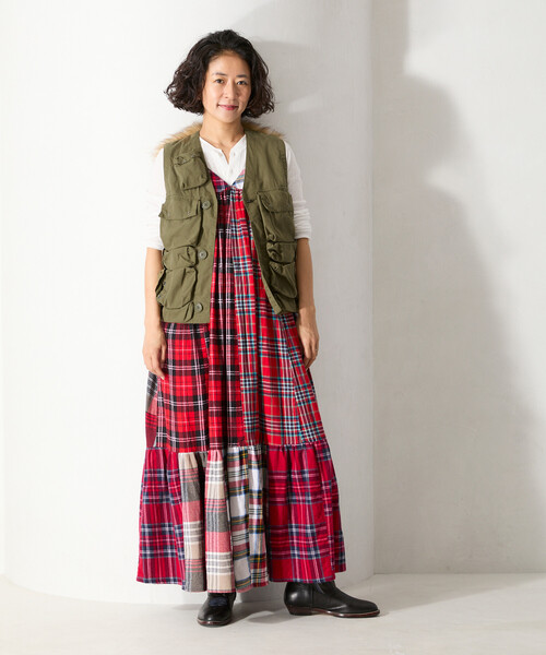 Freada(フリーダ)の「Freada/フリーダ ミリタリー ファーベスト(その他アウター・レディース・ブラック/オリーブ・ONE SIZE)」の17枚目の写真