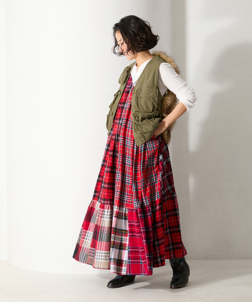 Freada(フリーダ)の「Freada/フリーダ ミリタリー ファーベスト(その他アウター・レディース・ブラック/オリーブ・ONE SIZE)」の18枚目の写真