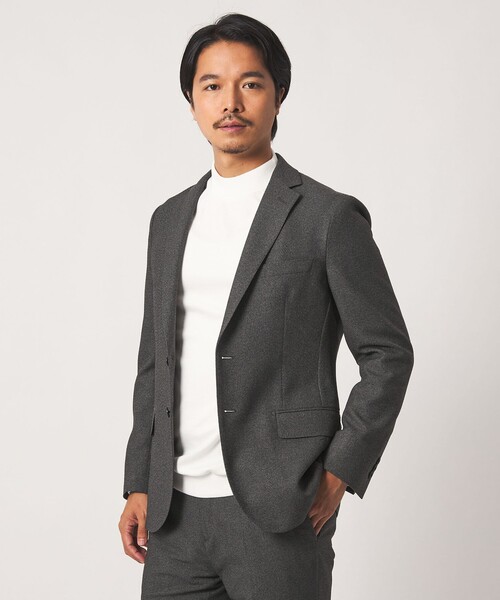 A DAY IN THE LIFE UNITED ARROWS(アデイインザライフユナイテッドアローズ)の「メランジ ホップサック 2ボタンジャケット-セットアップ対応・ウォッシャブル-<A DAY IN THE LIFE>(テーラードジャケット・メンズ・ネイビー/ダークグレー・XL/L/M/S)」の2枚目の写真