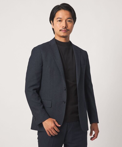 A DAY IN THE LIFE UNITED ARROWS(アデイインザライフユナイテッドアローズ)の「メランジ ホップサック 2ボタンジャケット-セットアップ対応・ウォッシャブル-<A DAY IN THE LIFE>(テーラードジャケット・メンズ・ネイビー/ダークグレー・XL/L/M/S)」の14枚目の写真