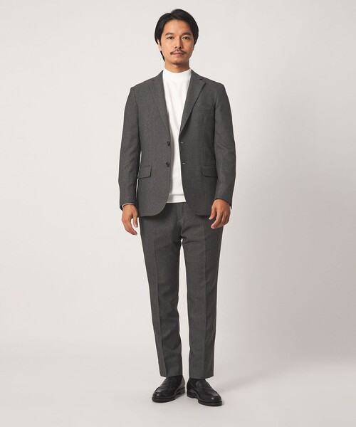 A DAY IN THE LIFE UNITED ARROWS(アデイインザライフユナイテッドアローズ)の「メランジ ホップサック 2ボタンジャケット-セットアップ対応・ウォッシャブル-<A DAY IN THE LIFE>(テーラードジャケット・メンズ・ネイビー/ダークグレー・XL/L/M/S)」の3枚目の写真