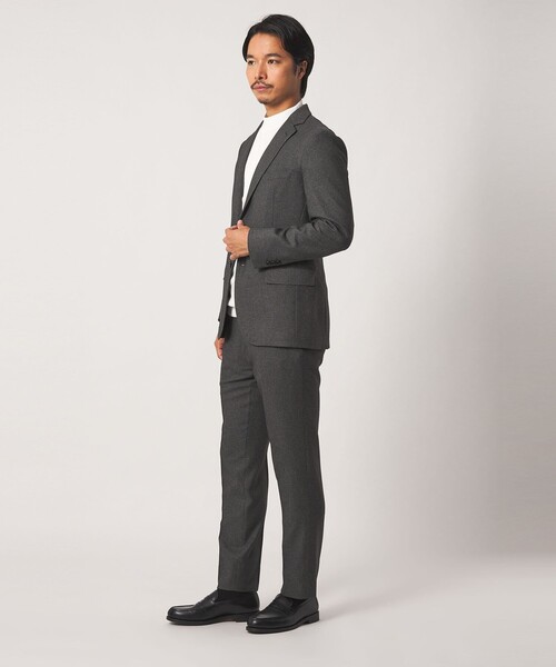 A DAY IN THE LIFE UNITED ARROWS(アデイインザライフユナイテッドアローズ)の「メランジ ホップサック 2ボタンジャケット-セットアップ対応・ウォッシャブル-<A DAY IN THE LIFE>(テーラードジャケット・メンズ・ネイビー/ダークグレー・XL/L/M/S)」の4枚目の写真