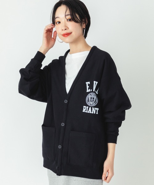 ever closet(エバークローゼット)の「レディース カーディガン(カーディガン/ボレロ・レディース・ブラック/トップグレー・F)」の1枚目の写真