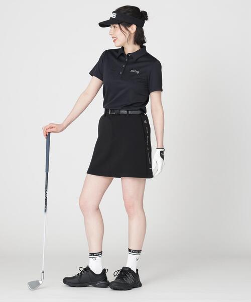 PING（ピン）の「【PING APPAREL】全方向ストレッチダンボールニットサイド切替スカート (LADIES)（スカート・レディース・ブラック/グレー/ベージュ/ホワイト・S/L/LL/M）」の5枚目の写真