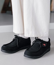 U.S.POLO ASSN. ユーエスポロアッスン ワンポイント ロゴフェイクレザーモカシンシューズ