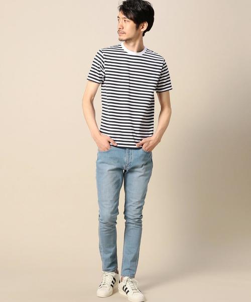 BEAUTY&YOUTH UNITED ARROWS（ビューティーアンドユースユナイテッドアローズ）の「BY ハイゲージ ボーダーカットソー◆（Tシャツ/カットソー・メンズ・ブラック/ライトグレー/ネイビー・X-LARGE/LARGE/SMALL/MEDIUM）」の14枚目の写真