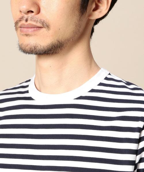 BEAUTY&YOUTH UNITED ARROWS（ビューティーアンドユースユナイテッドアローズ）の「BY ハイゲージ ボーダーカットソー◆（Tシャツ/カットソー・メンズ・ブラック/ライトグレー/ネイビー・X-LARGE/LARGE/SMALL/MEDIUM）」の15枚目の写真