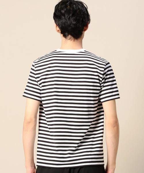 BEAUTY&YOUTH UNITED ARROWS（ビューティーアンドユースユナイテッドアローズ）の「BY ハイゲージ ボーダーカットソー◆（Tシャツ/カットソー・メンズ・ブラック/ライトグレー/ネイビー・X-LARGE/LARGE/SMALL/MEDIUM）」の8枚目の写真