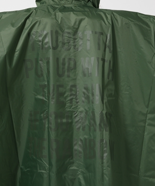 GLOBAL WORK（グローバルワーク）の「レインポンチョ/715360 （ポンチョ・レディース・ブラック/カーキ・FREE）」の5枚目の写真