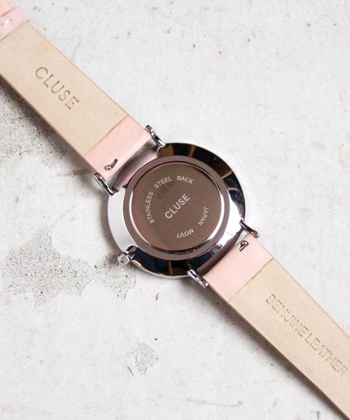 CLUSE(クルース)の「<CLUSE>∴カラーレザー38mmフェイスウォッチ/シルバーカラー(アナログ腕時計・レディース・オリーブ/ピンク・FREE)」の6枚目の写真