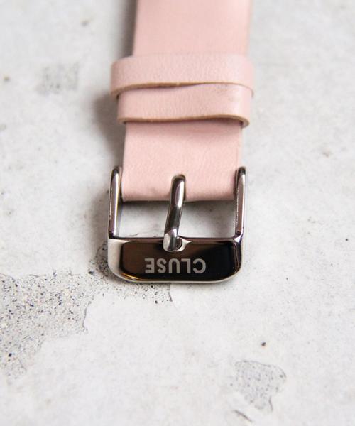 CLUSE(クルース)の「<CLUSE>∴カラーレザー38mmフェイスウォッチ/シルバーカラー(アナログ腕時計・レディース・オリーブ/ピンク・FREE)」の7枚目の写真