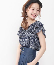 one after another NICE CLAUP | いろいろ素材ザビエルブラウス(シャツ/ブラウス)