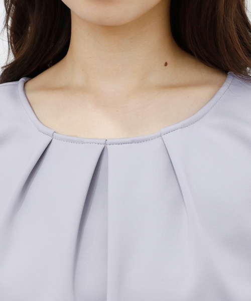 PourVous（プールヴー）の「タイト フォーマル セレモニー ロング丈&結婚式 フリル セットアップ パーティー パンツドレス オケージョンドレス お呼ばれ 七五三 ママ お宮参り 学校行事 二次会 成人式 （パンツドレス・レディース・ブラック/ネイビー/グレー・XL/L/M/S/XXL/4L）」の11枚目の写真