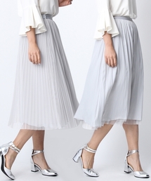 Andemiu | 【リバーシブル!】チュールプリーツ２ＷＡＹスカート749652(スカート)