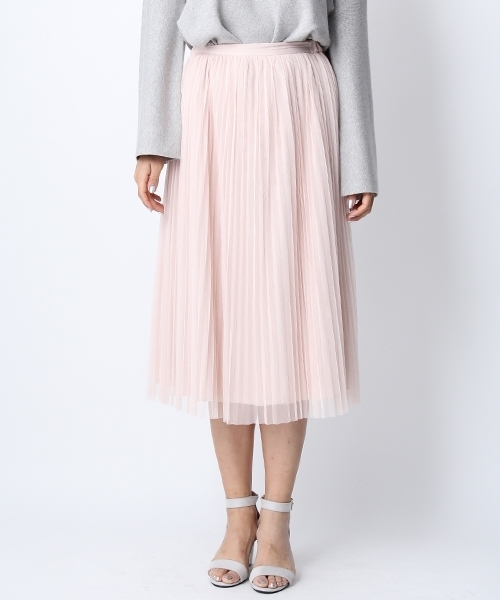 Andemiu（アンデミュウ）の「【リバーシブル!】チュールプリーツ２ＷＡＹスカート749652（スカート・レディース・ピンク/ブルー/グレー・FREE）」の13枚目の写真