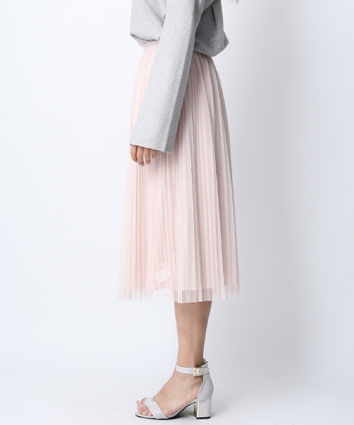 Andemiu（アンデミュウ）の「【リバーシブル!】チュールプリーツ２ＷＡＹスカート749652（スカート・レディース・ピンク/ブルー/グレー・FREE）」の14枚目の写真