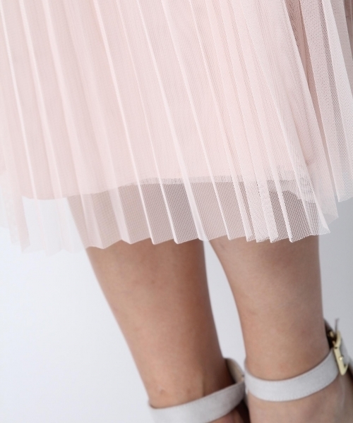 Andemiu（アンデミュウ）の「【リバーシブル!】チュールプリーツ２ＷＡＹスカート749652（スカート・レディース・ピンク/ブルー/グレー・FREE）」の7枚目の写真