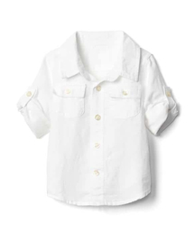 GAP | Gap リネンコンバーチブル ポケットシャツ(シャツ/ブラウス)