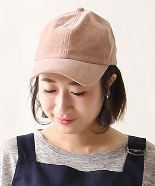 coen（コーエン）の「コーデュロイキャップ(オリーブ ライトグレー ⇒ WEB限定カラー）（キャップ・レディース・ライトグレー/オリーブ/ライトブルー/ナチュラル/ライトピンク・FREE）」の5枚目の写真