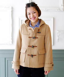 Ray BEAMS | Ray BEAMS / 綾メルトン ショートダッフルコート(ダッフルコート)