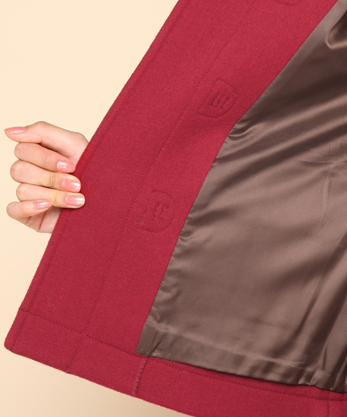 Ray BEAMS（レイビームス）の「Ray BEAMS / 綾メルトン ショートダッフルコート（ダッフルコート・レディース・ブラック/グレー/ネイビー/キャメル/レッド・0/1）」の8枚目の写真