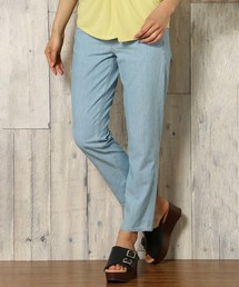 LBC | コットンシャンブレーテーパードパンツ            (その他パンツ)