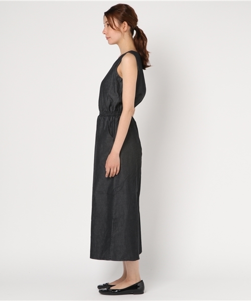 Denime(ドゥニーム)の「ダンガリーロンパース(サロペット/オーバーオール・レディース・ライトインディゴブルー/ブラック系その他・FREE)」の10枚目の写真
