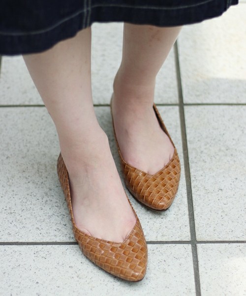 LE TALON（ルタロン）の「2cmバイアスメッシュポインテッド◆（その他シューズ・レディース・ネイビー/シルバー/キャメル/ブラック/グレー/ブラウン系その他/タン・24cm/23.5cm/23cm/24.5cm/22.5cm/22cm/25cm/21.5/25.5cm）」の6枚目の写真