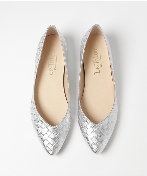 LE TALON（ルタロン）の「2cmバイアスメッシュポインテッド◆（その他シューズ・レディース・ネイビー/シルバー/キャメル/ブラック/グレー/ブラウン系その他/タン・24cm/23.5cm/23cm/24.5cm/22.5cm/22cm/25cm/21.5/25.5cm）」の15枚目の写真