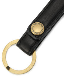 WACKO MARIA レザーキーホルダー ブラック WACKO MARIA/EMBOSS LEATHER KEY HOLDER（CROCODILE）（BLACK
