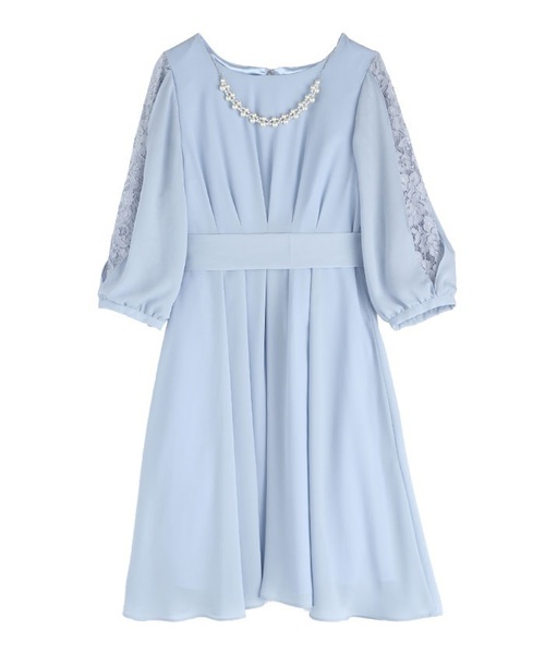 axes femme（アクシーズファム）の「タックデザインドレス（ドレス・レディース・ネイビー/グレー/ピンク/ワイン/ラベンダー/サックスブルー/ダークグリーン/ピンク系その他・MEDIUM）」の5枚目の写真